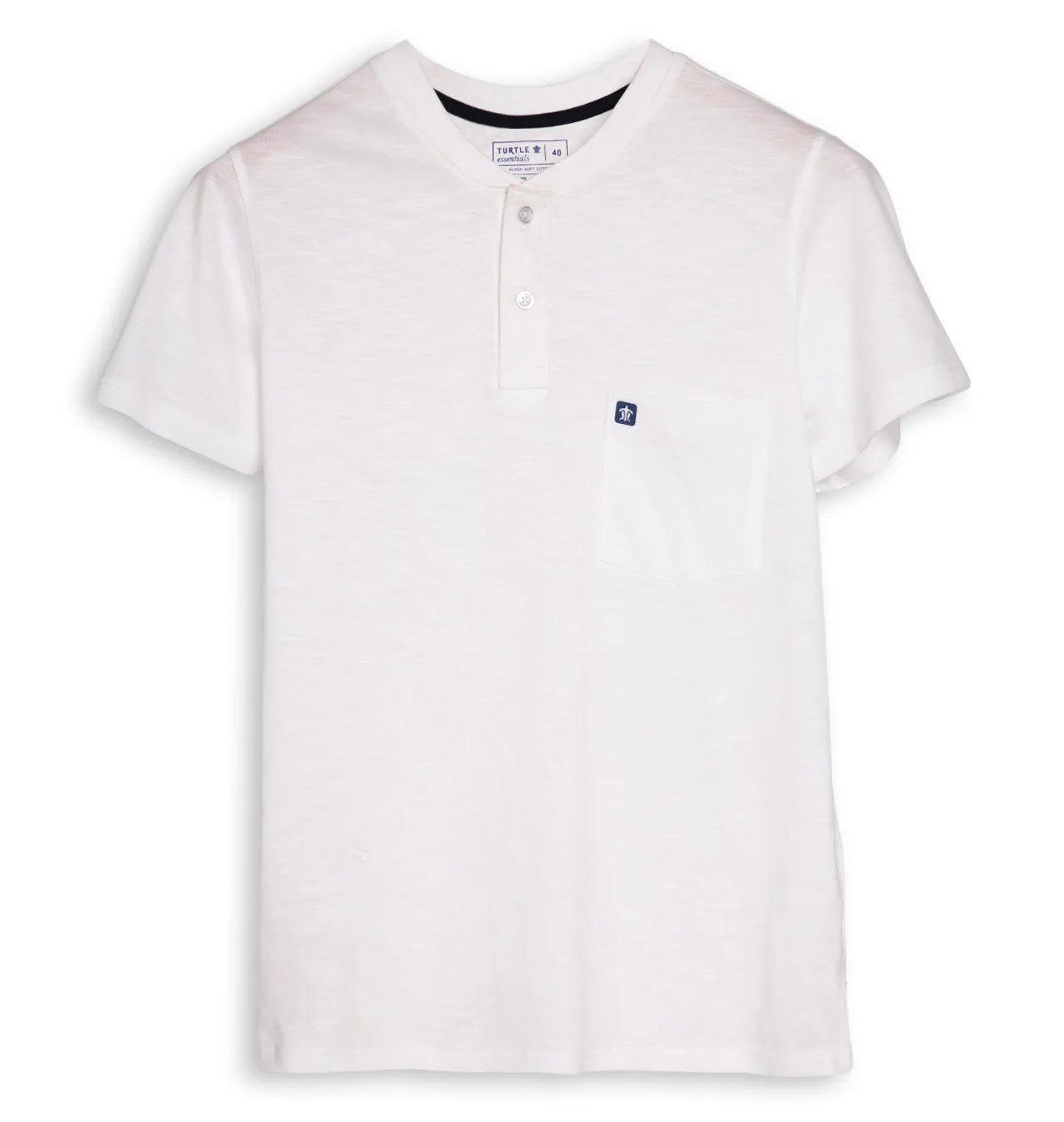 Black & White Henley Men's T-Shirt (Pack of 2)