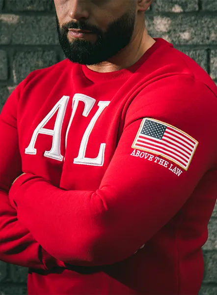 Flag Sweatshirt - Red