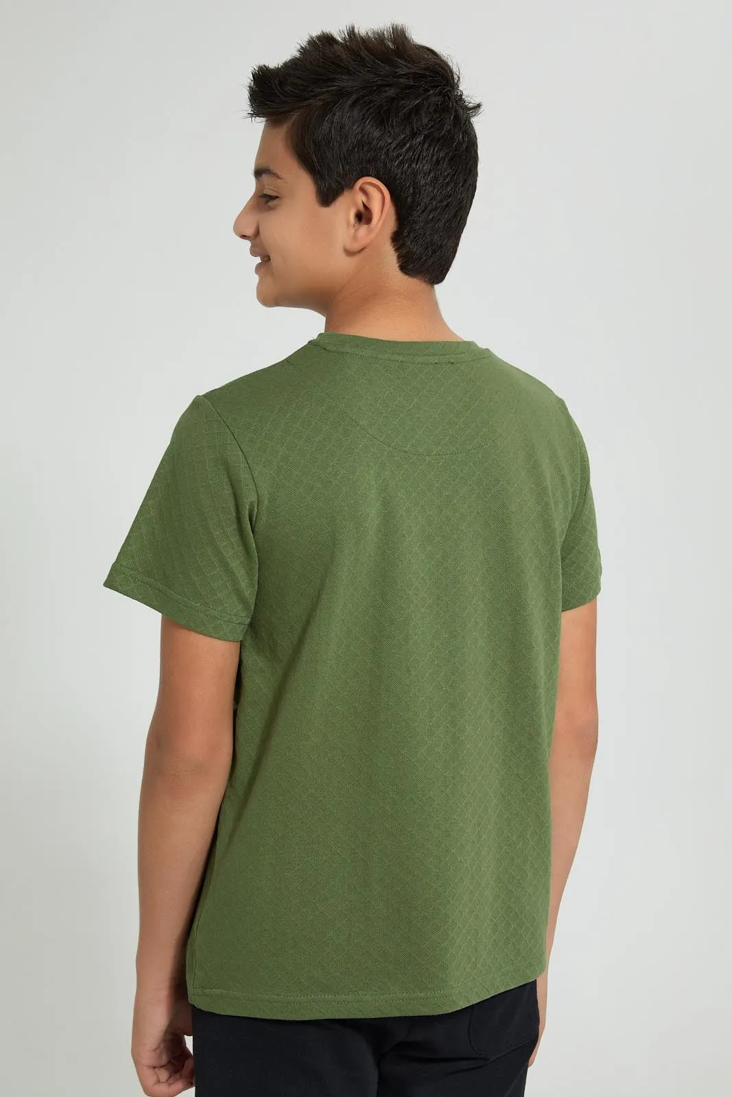 Green Henley T-Shirt