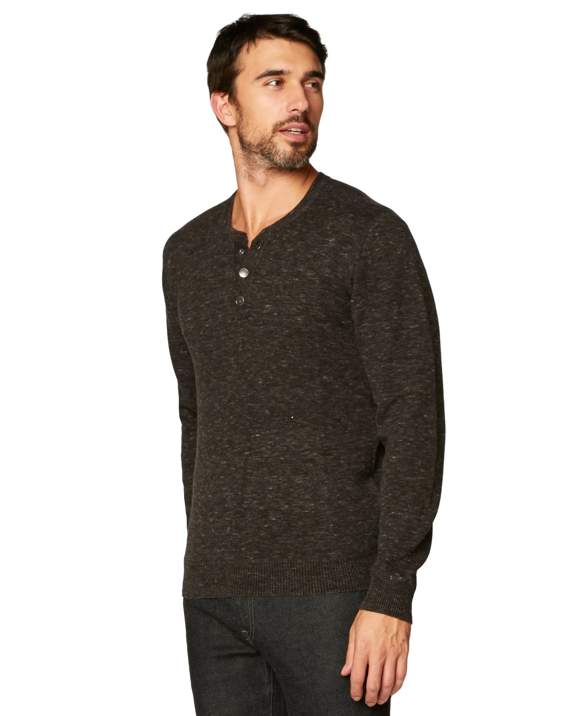 Hollow Long Sleeve Henley