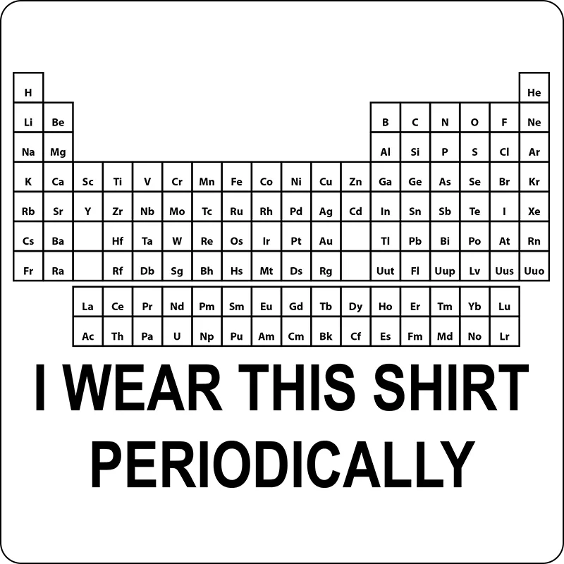 "I Wear This Shirt Periodically" (black) - Kids T-Shirt